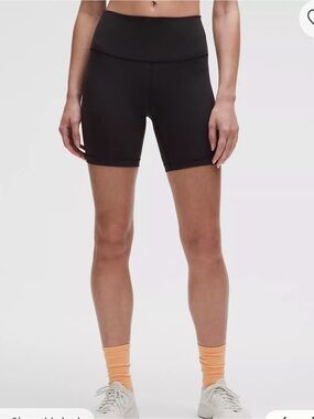 lululemon wunder train high waisted short 6” side 6